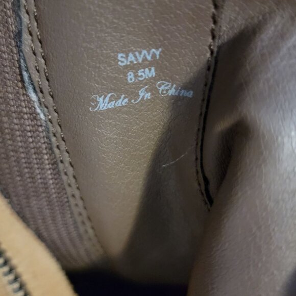 NEW Donald Pliner Savvy Boots Womens 8.5 Brown Suede Rustic Cottagecore Country - Picture 8 of 10